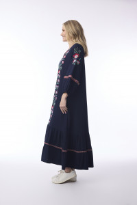 Ivanova Maxi Dress Embroidered