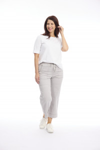 Washed Drawstring Wide Leg Pants