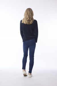 Knit Top Boat Neck Long Slv