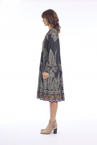 Cancun Dress Placket Layered