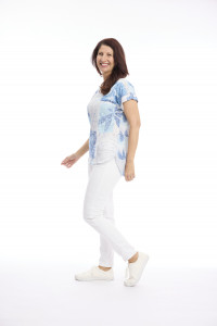 Burnout Print Drop Shoulder Tee