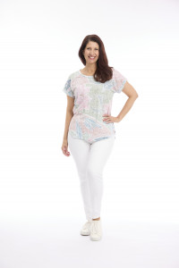 Burnout Print Drop Shoulder Tee