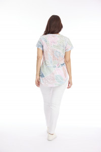 Burnout Print Drop Shoulder Tee