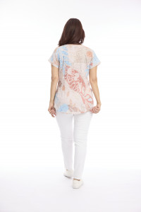 Burnout Print Drop Shoulder Tee