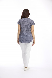 Round Neck Tee with Sublimation Print
