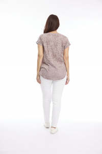 Round Neck Tee with Sublimation Print