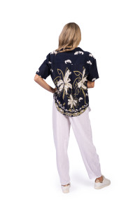 Margot Collared Short Sleeve Top