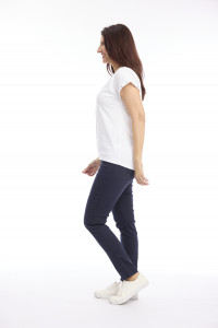 T-Shirt with Eyelet Trim