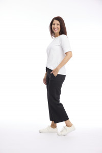 Drawstring Wide Leg 7/8 Pants