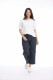 Drawstring Wide Leg 7/8 Pants