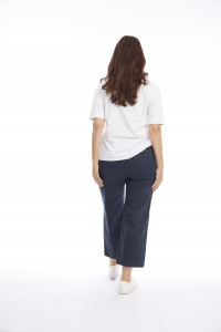 Drawstring Wide Leg 7/8 Pants