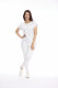 Foil Spots T-Shirt with Eyelet Trim