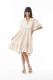 Linen Solid Dress layers 3/4 lv