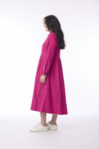 Cord Solid Dress Collar