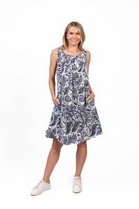 Estelle Crew Neck Sleeveless Dress