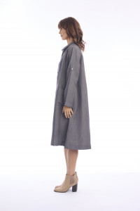 Linen Shirt Dress Midi