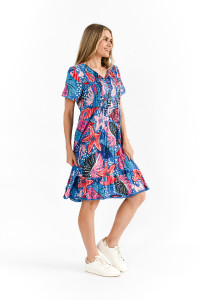 Colette V Neck Tassel Dress