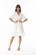 Linen Solid Dress layers 3/4 lv