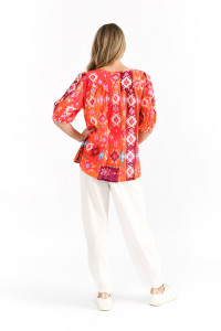 Tessa V-Neck Tassel Top