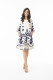 Nazca Dress Contemporary Frill Sleeve