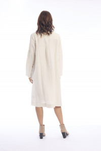 Linen Shirt Dress Midi