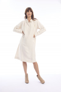 Linen Shirt Dress Midi