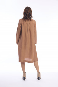 Linen Shirt Dress Midi