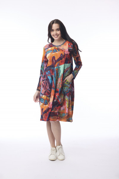 Printed Cotton Dress Bubble