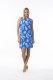 Comodoro Blue Dress Shift Sleeveless
