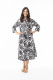 Suriname Black Dress Shirt 3/4 Sleeve