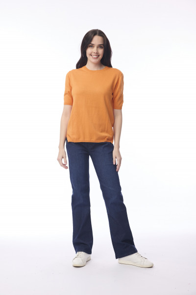 Knit T-shirt Crew Neck