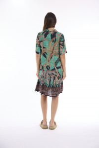 Luiza Dress Buttonthrough Elbow Sleeve