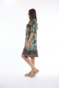 Luiza Dress Buttonthrough Elbow Sleeve