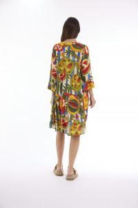 Calisto Dress Layered 3/4 Sleeve