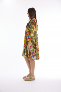 Calisto Dress Layered 3/4 Sleeve