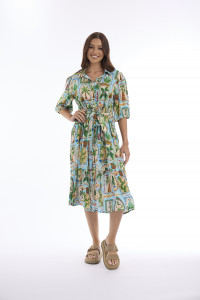Samara Dress Buttonthrough Collar