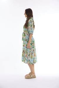 Samara Dress Buttonthrough Collar