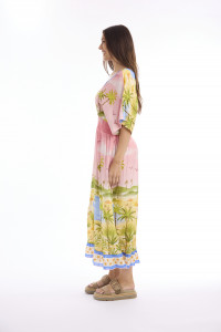 Keyla Dress Maxi Shirred Waist