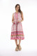Maalti Pink Dress Layered Sleeveless