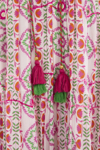 Maalti Pink Dress Layered Sleeveless
