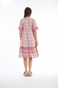 Maalti Pink Dress Layers Frill