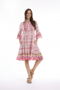 Maalti Pink Dress Frill hem