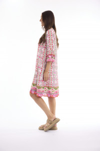 Maalti Pink Dress Frill hem