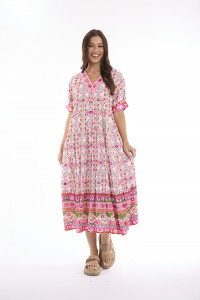 Maalti Pink Dress Maxi