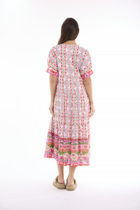 Maalti Pink Dress Maxi
