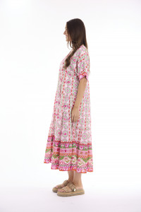 Maalti Pink Dress Maxi