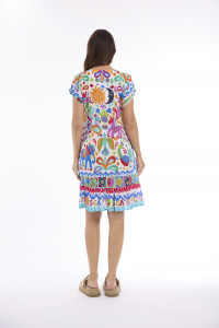 Carmen Dress Frill Hem