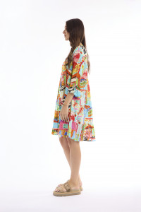 Blanca Dress Layers 3/4 Sleeve