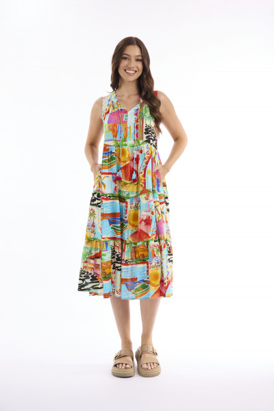 Blanca Dress Layered Sleeveless