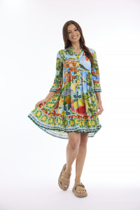 Adele Dress Layers 3/4 Sleeve
